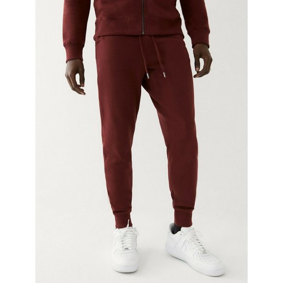 True Religion Other - True Religion Men's Great Revolt Solid Jogger Sweatpants in Maroon